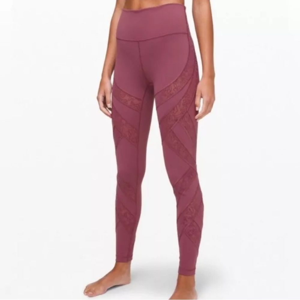 Lululemon Under High Rise Lace Mesh Luxtreme